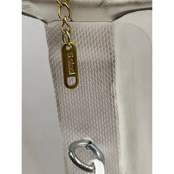 Stainless Steel Gold Plated Green Rhinestone Queen Bumble Bee Statement Necklace - Picture 4 of 12